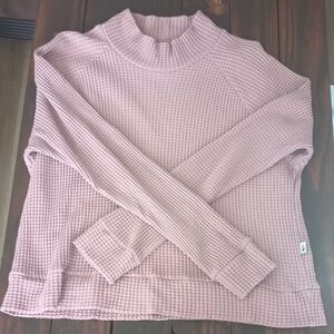 North Face Women's Chabot Mock Neck Long Sleeve Sweater, Medium - Mauve
